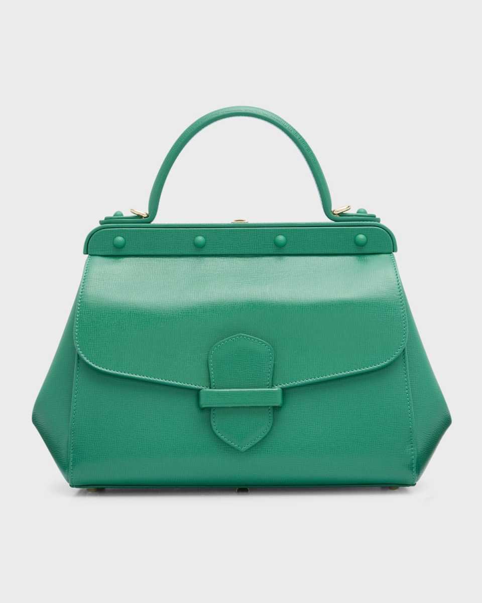 Margherita Medium Leather Top-Handle Bag